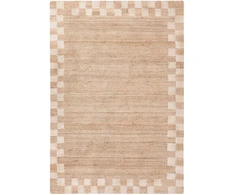 Beliani Kilimas BEED šviesiai smėlio spalvos 160 x 230 cm džiutas