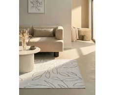 Beliani Kilimas BISMIL šviesiai smėlio spalvos 140 x 200 cm