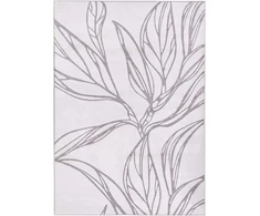 Beliani Kilimas ERZURUM šviesiai smėlio spalvos 140 x 200 cm