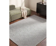 Beliani Kilimas GANNETT šviesiai pilkas 160 x 230 cm