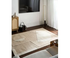 Beliani Kilimas GAYA smėlio spalvos 160 x 230 cm vilnonis