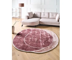 Beliani Kilimas KANRACH, rožinis, 200 x 200 cm, viskozė