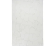 Beliani Kilimas KAWI kreminės baltos spalvos 160 x 230 cm