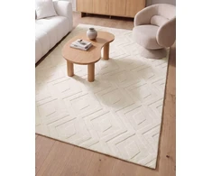 Beliani Kilimas KEVIREL laužyta balta 160 x 230 cm