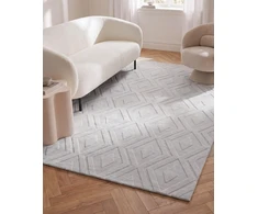 Beliani Kilimas KEVIREL, pilkas, 160 x 230 cm