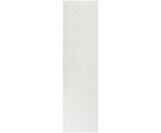 Beliani Kilimas KEVIREL Złamana biel 80 x 300 cm