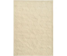 Beliani Kilimas LUNARA šviesiai smėlio spalvos, 160 × 230 cm, vilna