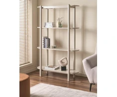 Beliani Knygų lentyna 3 lentynų GRANITY 170 cm beige