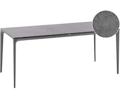 Beliani Konferencinis stalas SOVARETO 90 cm 180 cm tamsiai pilkas