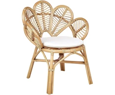 Beliani Krėslas FLORENTINE II Rattan natūralus