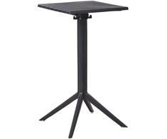 Beliani Lauko baro stalas LEMNOS 60 cm 60 cm Juodas