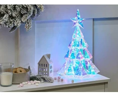 Beliani LED dekoracija UNUKA eglutė 40 cm spalvota