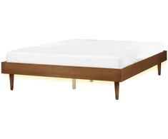 Beliani LED lova TOUCY 160 x 200 cm, ruda