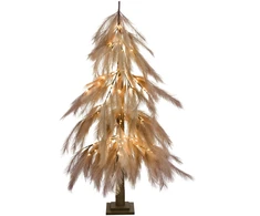 Beliani LED sodo dekoracija BIFROST 123 cm eglutė, smėlio spalvos
