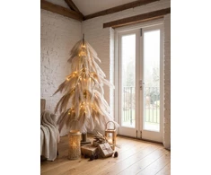 Beliani LED sodo dekoracija BIFROST 123 cm eglutė, smėlio spalvos