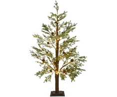 Beliani LED sodo dekoracija LAUGARAS, 150 cm, eglutė, žalia