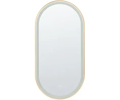 Beliani LED vonios veidrodis CHIDDES 60 cm 120 cm sidabrinis