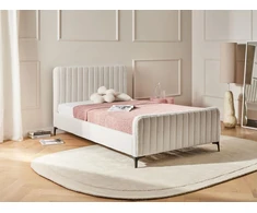 Beliani Lova Boucle LUNAN 120 x 200 cm, balta