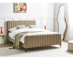 Beliani Lova Boucle LUNAN 140 x 200 cm smėlio-pilka