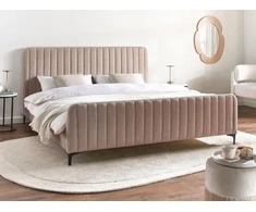 Beliani Lova Boucle LUNAN 180 x 200 cm smėlio-pilka