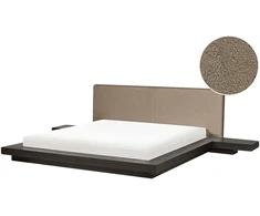 Beliani Lova Boucle ZEN 180 x 200 cm tamsaus uosio spalvos