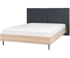 Beliani Lova IZERNORE 160 x 200 cm tamsiai pilka