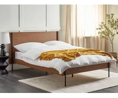 Beliani Lova LIBERMONT 140 x 200 cm tamsaus uosio spalvos