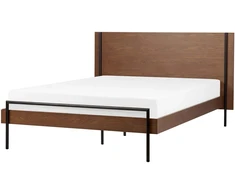 Beliani Lova LIBERMONT 140 x 200 cm tamsaus uosio spalvos
