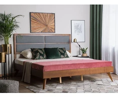 Beliani Lova POISSY 180 x 200 cm tamsaus uosio spalvos