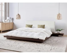 Beliani Lova ZEN 160 x 200 cm tamsus uosis