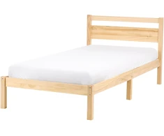 Beliani Lovos rėmas iš pušies medienos MERCURER 90 x 200 cm šviesiai rudas