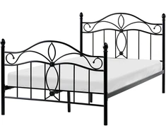 Beliani Metalinė lova ANTLIA 120 × 200 cm, juoda