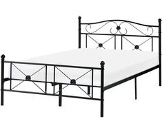 Beliani Metalinė lova RODEZ 120 x 200 cm juoda