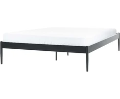Beliani Metalinė lova VAURS 160 x 200 cm, juoda