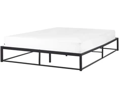 Beliani Metalinė lova VIRY 160 x 200 cm Juoda