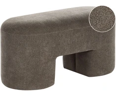 Beliani Minkštasuolis DECORAH Boucle Rudas