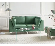 Beliani Modulinė sofa 2 asmenims EVJA žalias veliūras