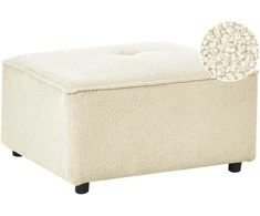Sofa Beliani Otomana AXEBO Boucle nebalintos baltos spalvos