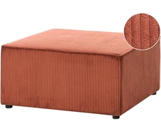 Sofa Beliani Otomana LEMVIG velvetinis dirbtinis pluoštas, auksinės rudos spalvos