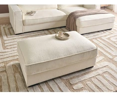 Beliani Otomana RENDERS Boucle, spalva: balta/juoda