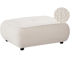 Sofa Beliani Otomana SALLA Boucle, kreminė balta