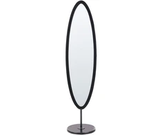 Beliani Pastatomas veidrodis „LOUVIGNY“, 167 cm, juodas