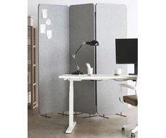 Beliani Pertvara STANDI 184 x 184 cm Šviesiai pilka
