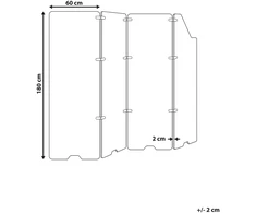 Beliani Pertvara STARRY 240 x 180 cm šviesiai smėlio spalvos