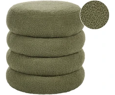 Beliani Pufas SUMPTER Boucle žalias