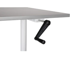 Beliani Rankiniu būdu reguliuojamas stalas DESTINAS pilkas/baltas 120 cm 72 cm