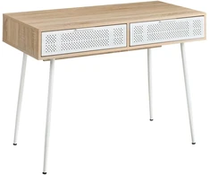 Beliani Rašomasis stalas CHULA šviesiai rudas 110 cm 52 cm
