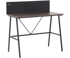 Beliani Rašomasis stalas „HASTINGS“, 100 × 52 cm, rudas / juodas