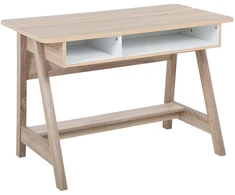 Beliani Rašomasis stalas JACKSON, baltas, 110 cm x 60 cm
