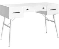 Beliani Rašomasis stalas MARFLA, baltas, 120 cm x 50 cm